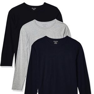 The Children's Place boys Long Sleeve Basic Layering T-shirt